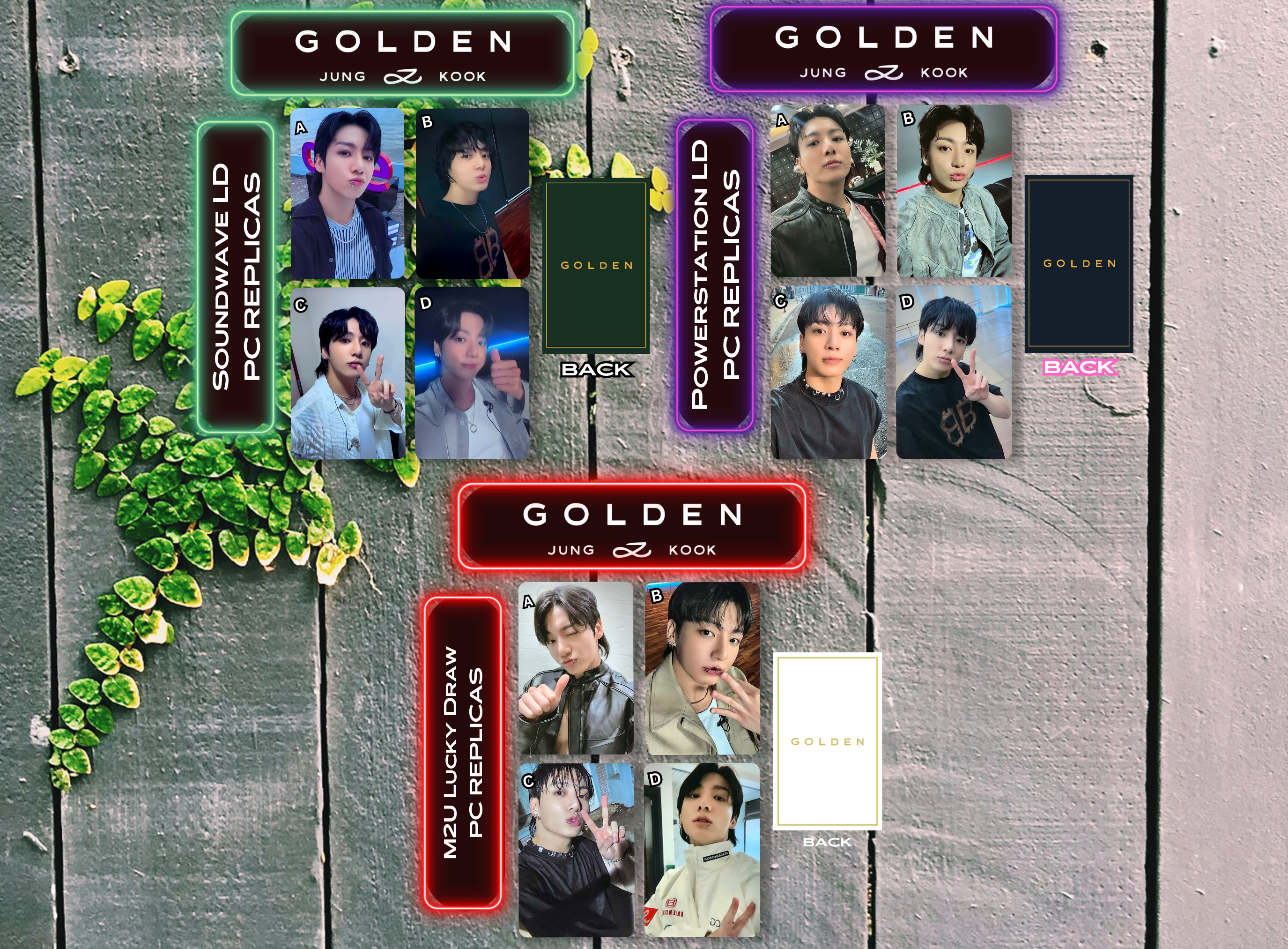 BTS JUNGKOOK GOLDEN 1st Solo Album JAPAN POB JPFC UMS Official Photocard
