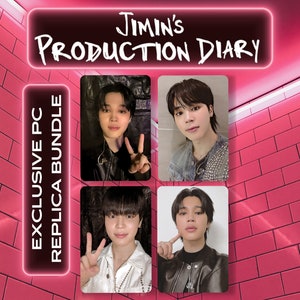 fanowska replika Jimin's Production Diary PC BUNDLE Jimin photocard bundle jimin face fanmeet pc document replica pc gift jimin