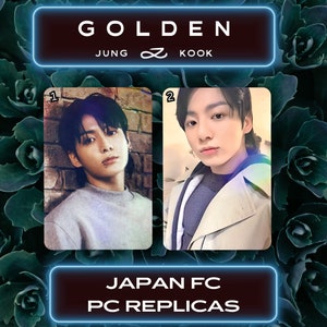 Jungkook Golden JPFC Photocard jung kook japan fanclub Photocard JK holografische pc jungkook golden photocard pc jk