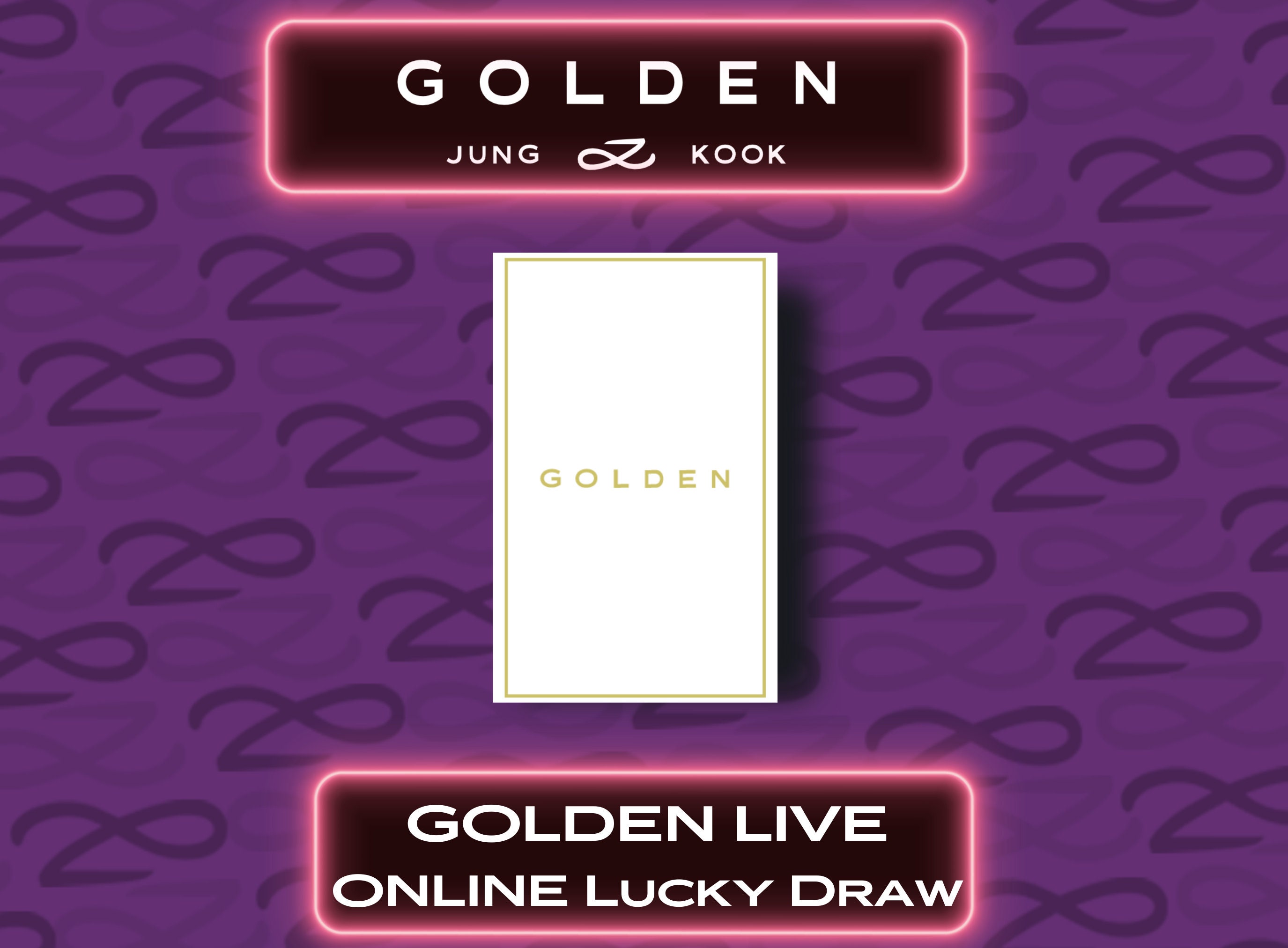 Jungkook Golden Photocards Live on Stage Online Pcs Golden