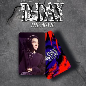 Réplica feita por fã do ingresso do filme Yoongi DDAY Photocard D-DAY AgustD Movie Photocard réplica para PC raro photocard