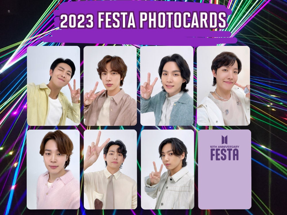 BTS Festa Photocards BTS Celebration 2023 Festa Photocards