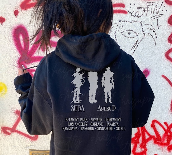 SUGA CREW Hoodie Pullover Suga Hoodie August D DDAY August D Concert Suga Concert Bts Yoongi Pullover Etsy Canada