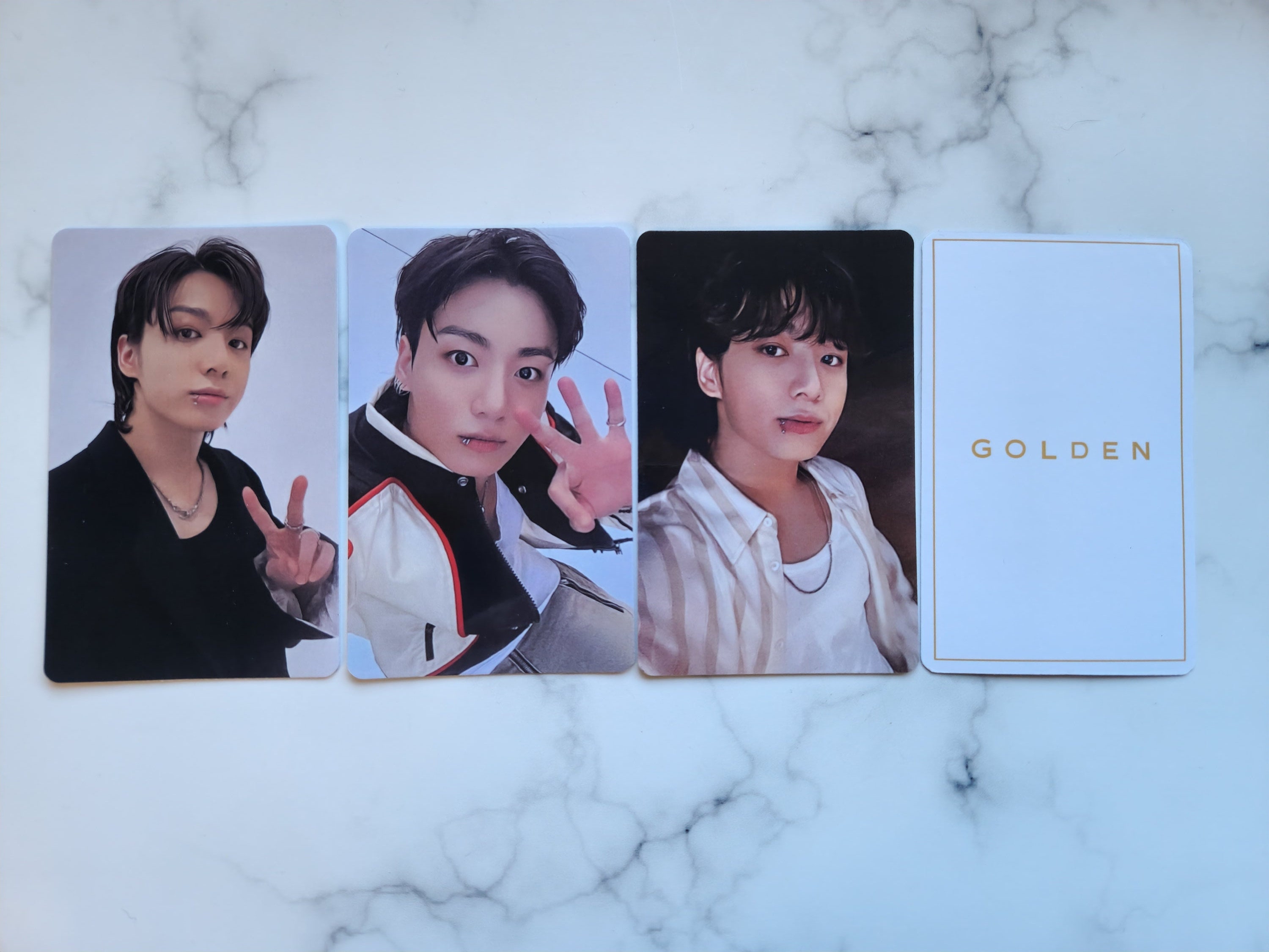非常に高い品質 Live Photocards Golden Jungkook on Golden Pcs Online Stage K-Pop / Asia