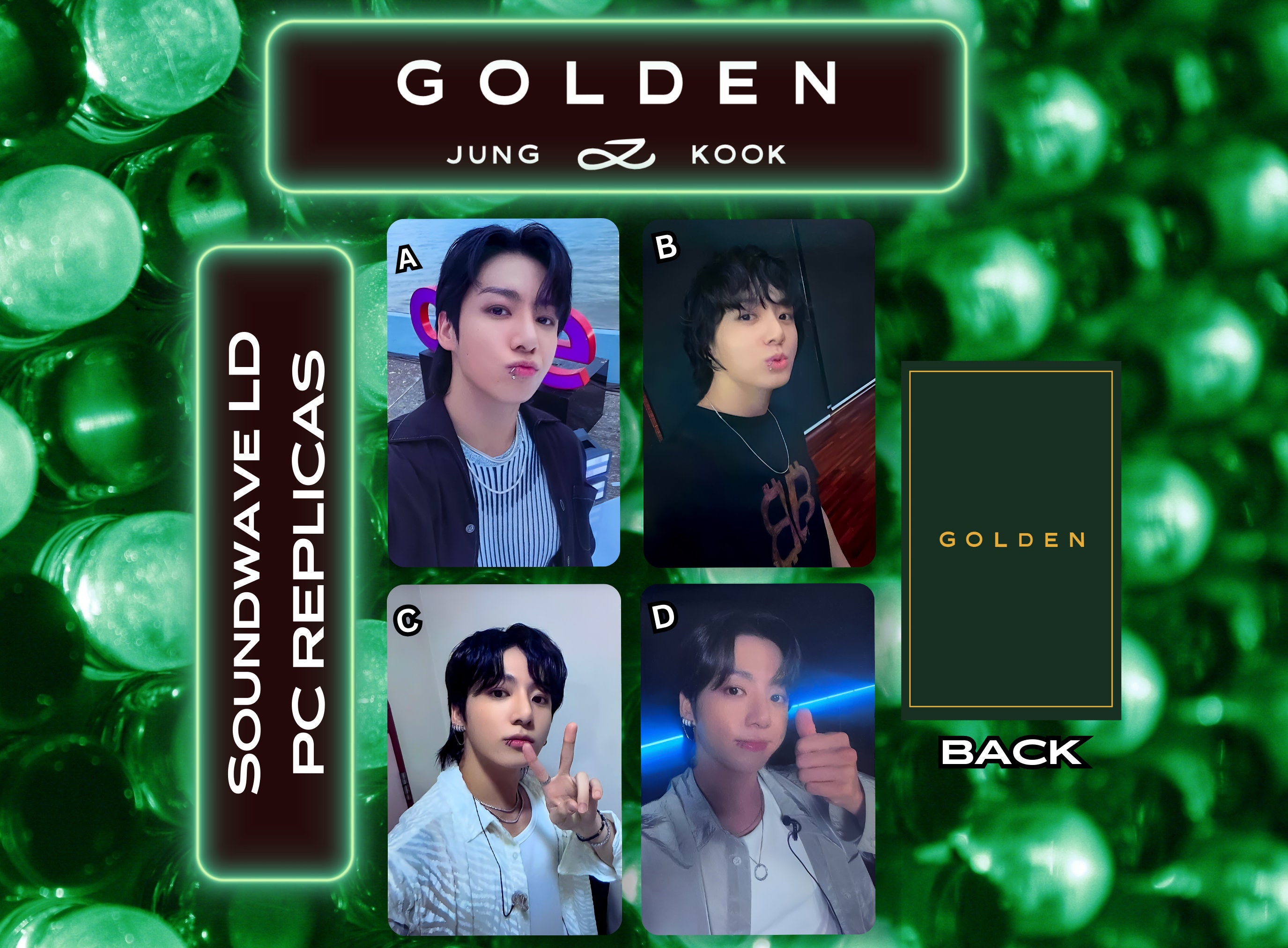BTS JUNGKOOK グクGOLDEN soundwave ラキドロ4種