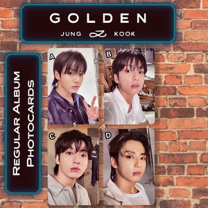 réplica feita por fã Jungkook Golden Photocard JK réplica dourada pc jungkook