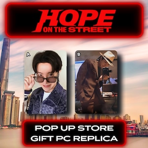 Réplique de cartes photo J-Hope fabriquée par des fans, carte photo spéciale j-hope j-hope pour PC, carte photo album merch de j-hope créée par des fans
