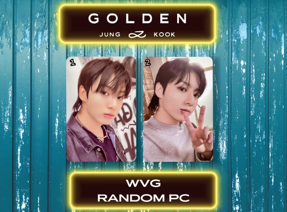 JungKook Jung Kook BTS 'GOLDEN' 1st Album official photocard postcard 