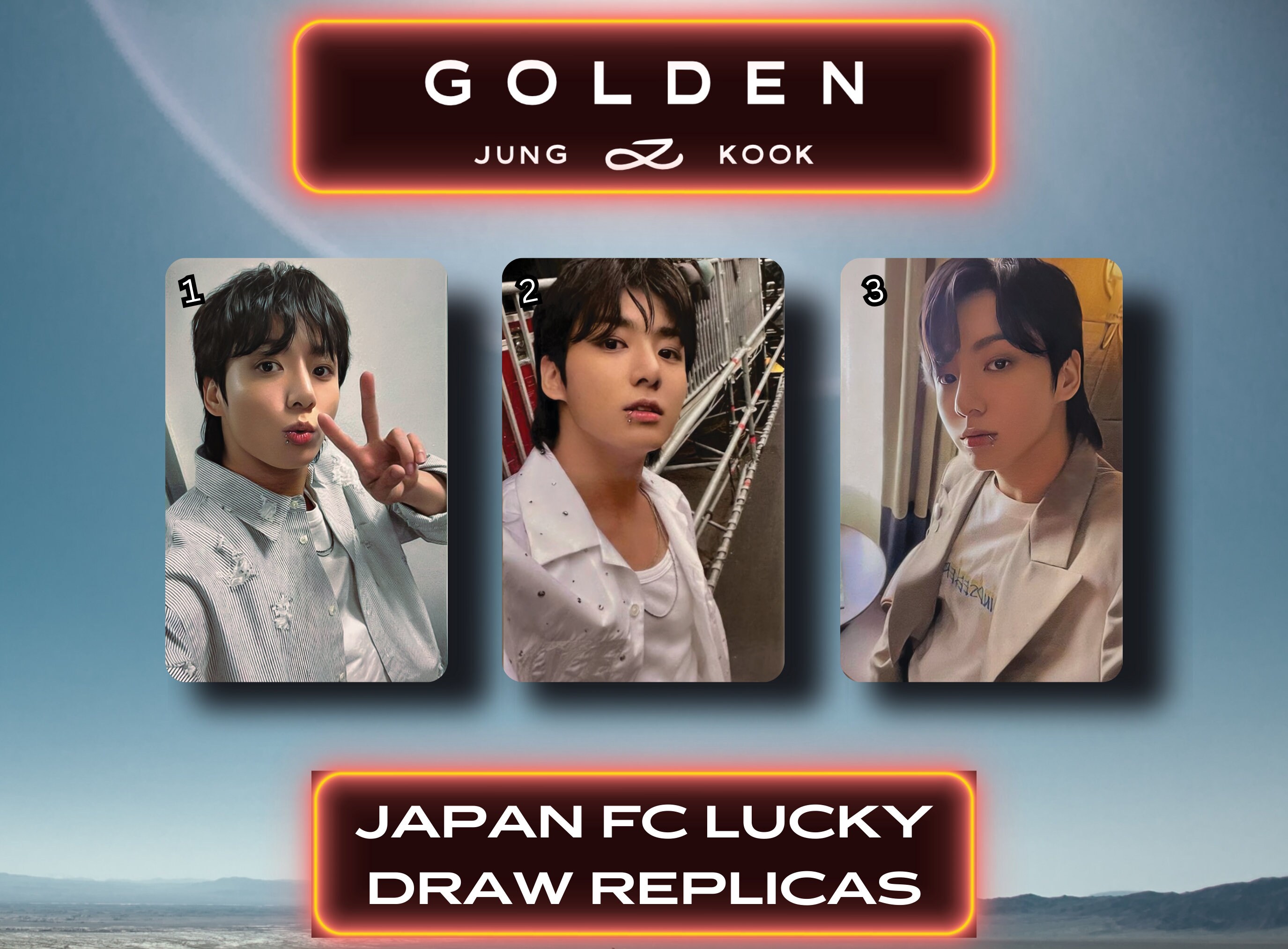 Jungkook Japan Fanclub Lucky Draw Golden Photocard JK