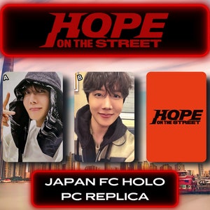 Cartes photo J-Hope, Espoir dans la rue Japon Fan Club spécial j-hope pc réplique carte photo album j-hope merch carte photo fabriquée par des fans jpfc
