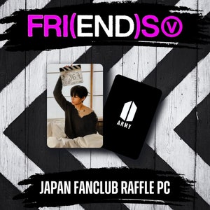 V Carte photo JPFC amis Taehyung PC réplique AMIS carte photo unique fanclub taehyung réplique rare carte photo tae non officielle