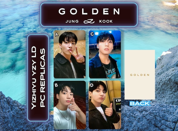 BTS JUNGKOOK GOLDEN ALBUM CHINA YZY WITHFANS POB PHOTOCARD