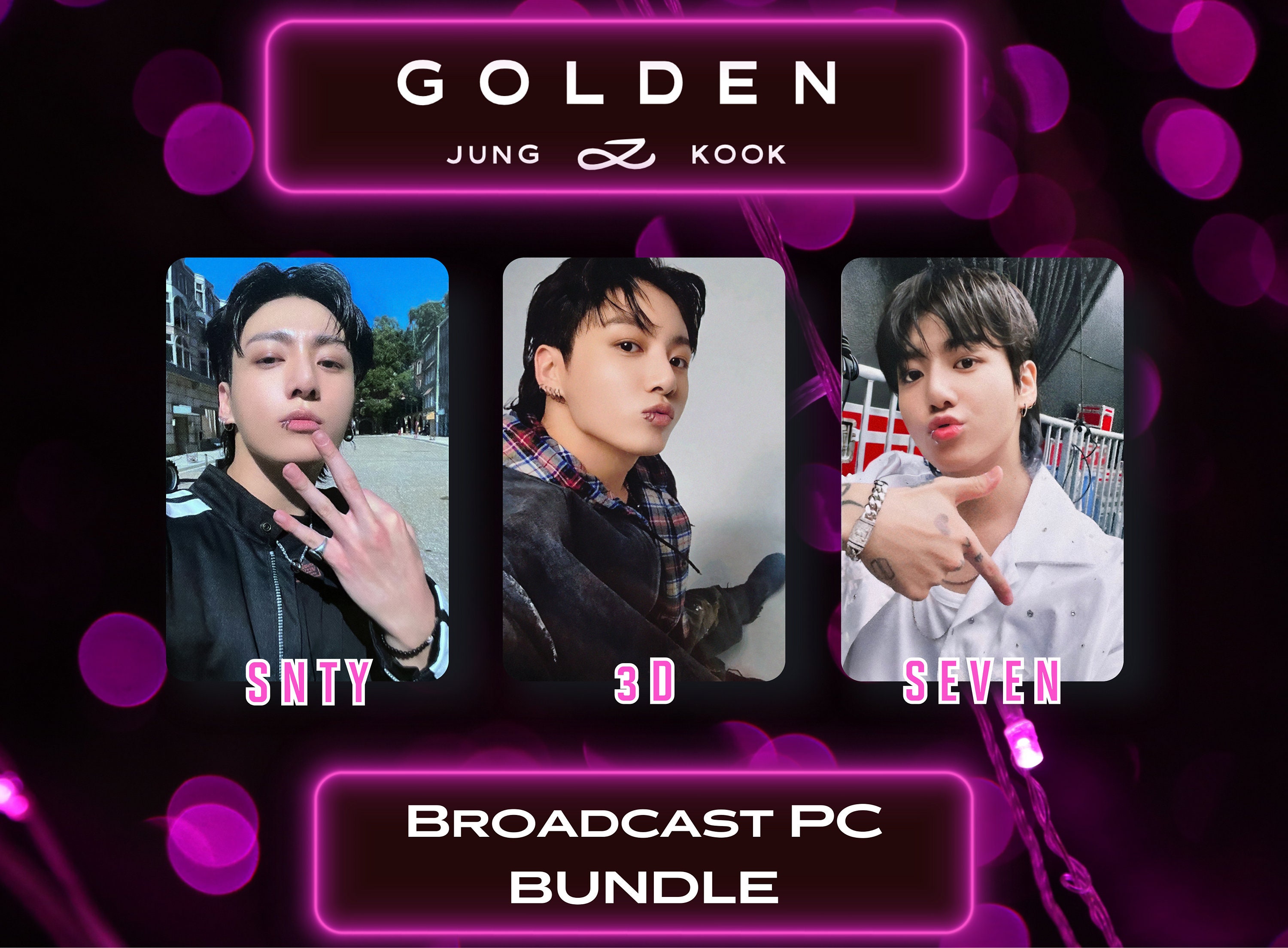 Jungkook Golden Photocard, Jungkook Broadcast Photocards