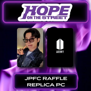 J-Hope JPFC Fotokarten, Hope On The Street Japan Fanclub j-hope lc Replica Fotokarte j-hope Album merch fanmade Fotokarte Hobi