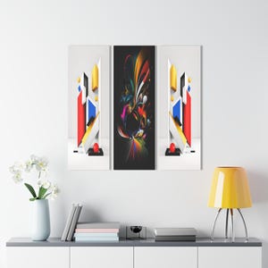 Modern Acrylic Print Triptych Set - Abstract Wall Art Decor