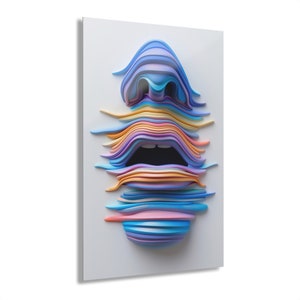 Vibrant Acrylic Print - Abstract Wall Decor