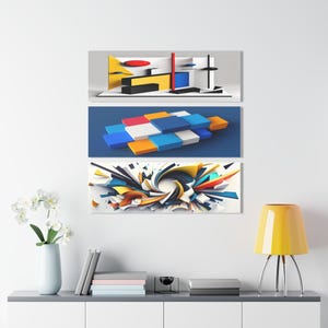 Modern Acrylic Print Triptych Set - Abstract Wall Art Decor