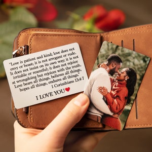 Inserto de billetera de metal con foto en color personalizado, inserto de tarjeta de billetera grabado, tarjeta de billetera personalizada, inserto de billetera, tarjeta de billetera de metal, tarjeta de billetera