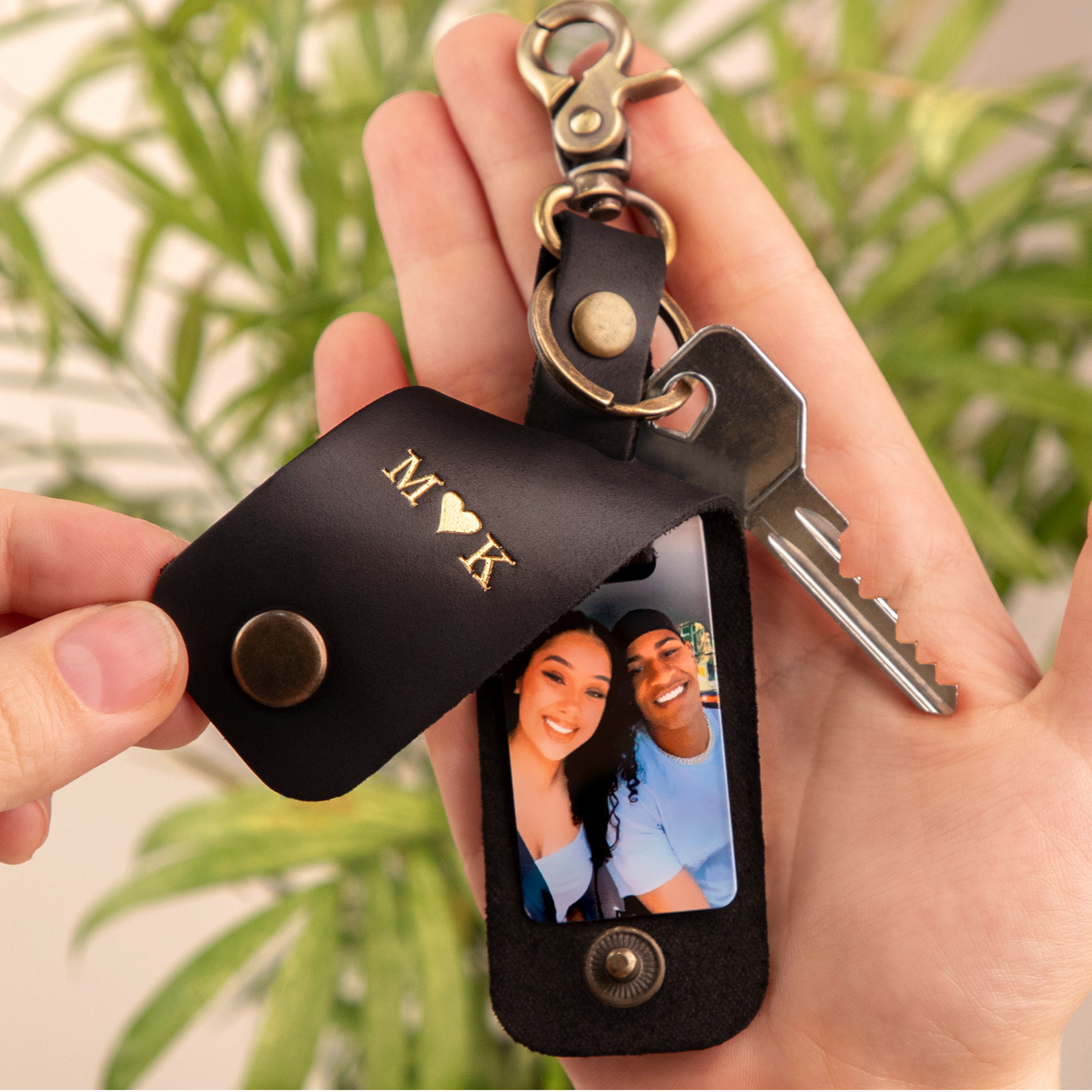 Custom Leather Keychain With Chenille Embroidery | Embroidered Patches