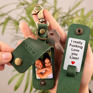 Photo Keychain - Husband Gift, Anniversary Gift for Husband, Personalized Keychain for Men, Mens Unique Gift, Keychains for Men