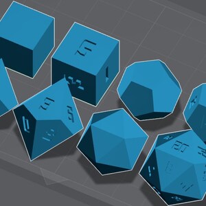 Sharp Sided TTRPG Dice Model