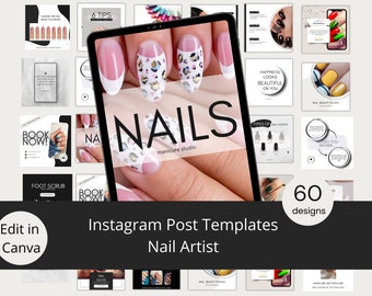 Nail Tech Instagram Templates. Social Media Editable Templates. Nail Artist Templates. GelX. Acrylic. Mani-Ped. Appointments. Logo Template.