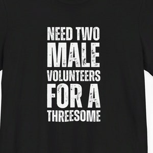 Threesome Adult Funny Shirt T-Shirt