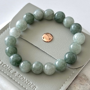 10mm Burmese Jade Bracelet for Prosperity and Abundance Burma Jade Bead Bracelet for Absorbing Negative Energy Myanmar Jade Bracelet