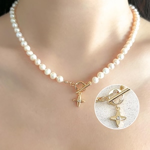 Geknotete Süßwasserzuchtperlenkette, klassische einreihige Perlenkette für Hochzeiten, elegantes Perlengeschenk für Sie, 6 mm 8 mm Bild 7