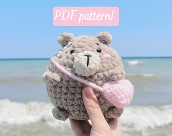 Bea the hamster-bear | PDF crochet pattern | BEGINNER FRIENDLY | crochet bear | easy crochet bear pattern | bear amigurumi