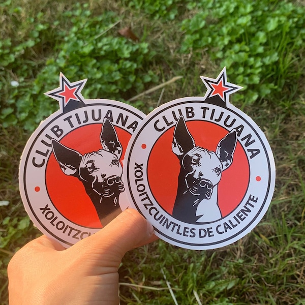 2 x Los Xolos De Tijuana Liga MX Club - Sticker autocollant Club Tijuana - Liga Mx - Futbol Mexicano - Sticker équipe de football