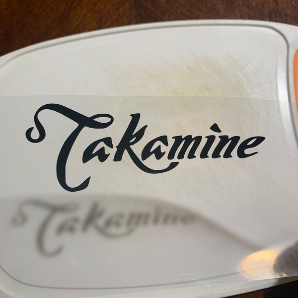 Takamine Logo Decal - Guitar Sticker