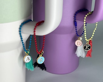 Personalized Initial Tumbler Charm: Stanley Cup Accessory