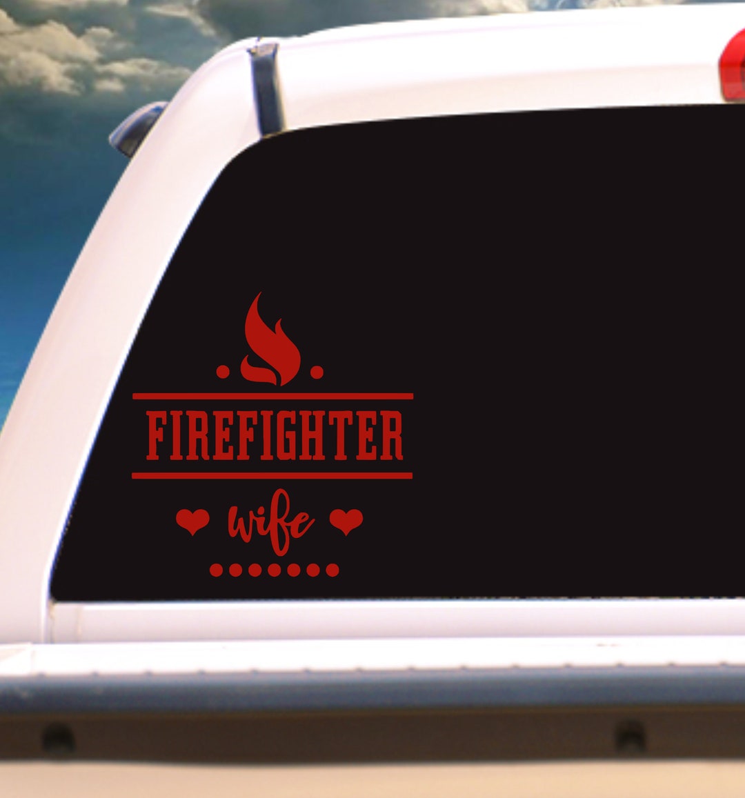 FIREFIGHTER WIFE | 7 | Vinyl Decal | Firefighter Wife Vinyl Decals ...