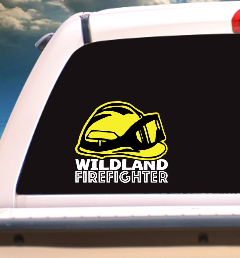 Wildland Firefighter Oval Fight Fire With Fire Vinyl Sticker Decal Proud Smoke Jumper Fireman Wildfire 8 thumbnail image