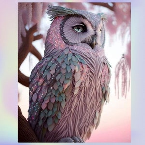 Magical Rainbow Owl Sticker - Perfect for Whimsical Souls!