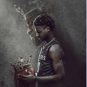 LeBron and Bronny Sticker - High-Quality Vinyl Decal for Laptops, Water Bottles, Notebooks, and More - Perfect Gift for Basketball Fans