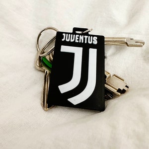 Juventus Football Club Keychain - Unique 3D Printed PLA Accessory for Football Fans