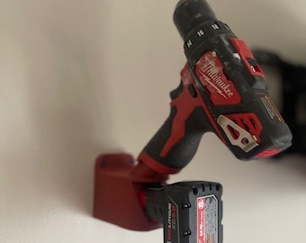 Milwaukee M12 Tool Wall Mount - 2 in 1 - battery and tool holder