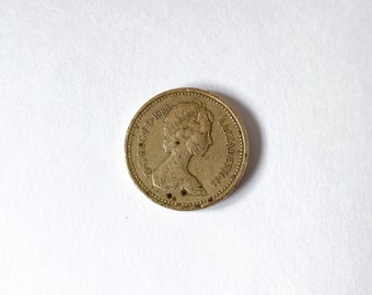Antique Coins - Coin Collecting - Old Coins - Rare Coins - Coins for Sale - Gift for Him - Vintage Queen Elizabeth II Coin 1983