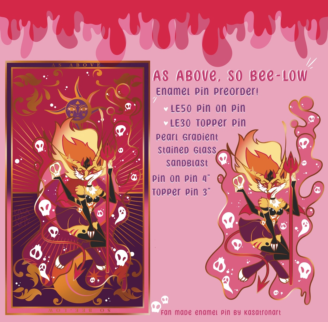 Helluva Boss as Above so Below Bee Pin on Pin LE Pop & Pin Topper
