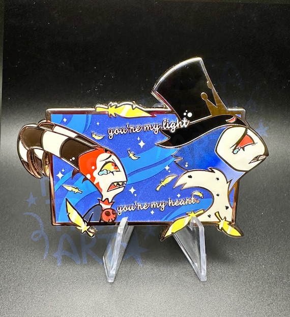 Helluva Boss Mastermind Stolitz - Pin 3” - My Light, My Heart