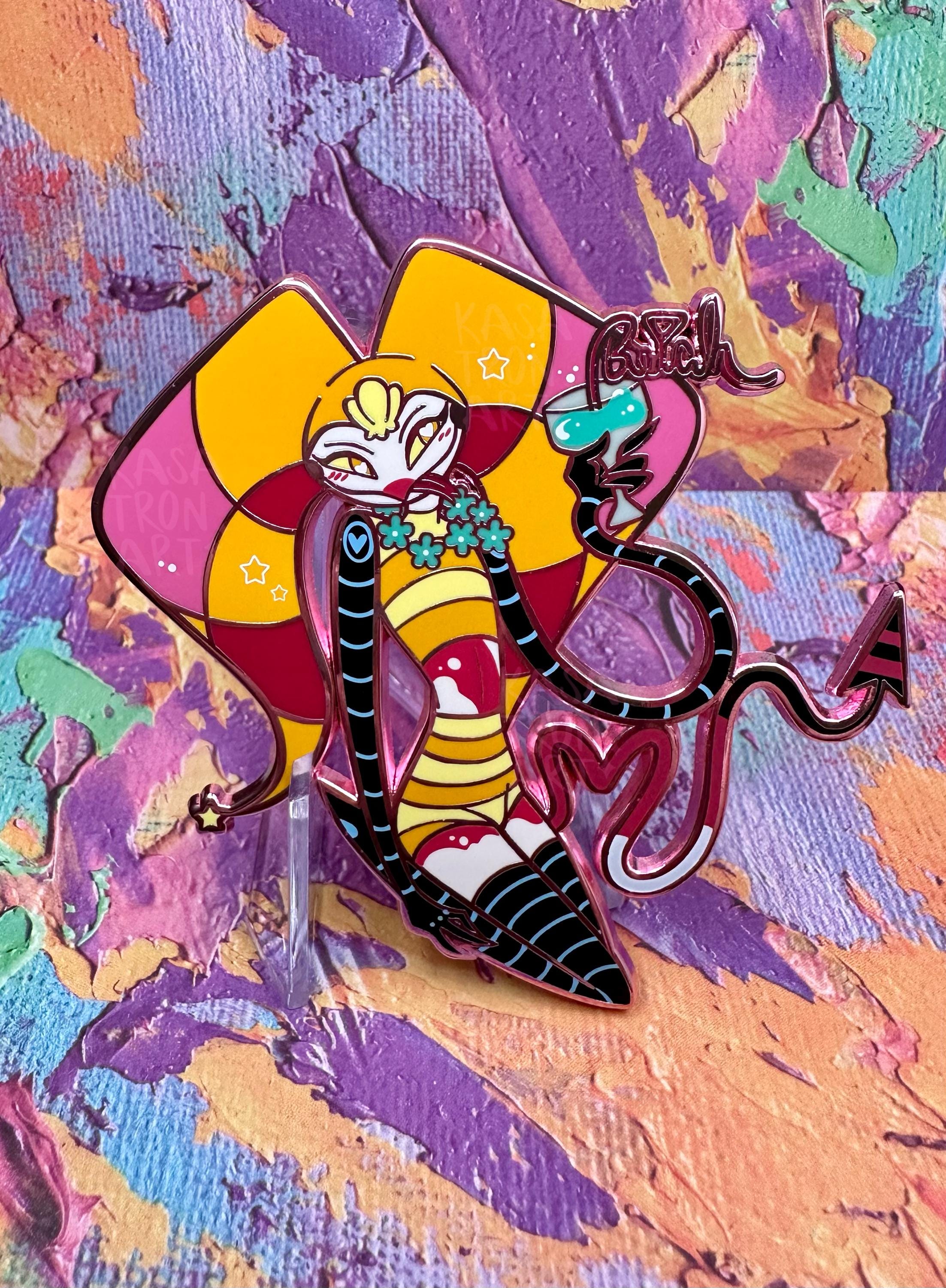 ヘルヴァボス フィッザローリィ フィズ　ピンズ Helluva Boss Summer Fizzy Pop Pin || Fizzarolli, Fizzy
