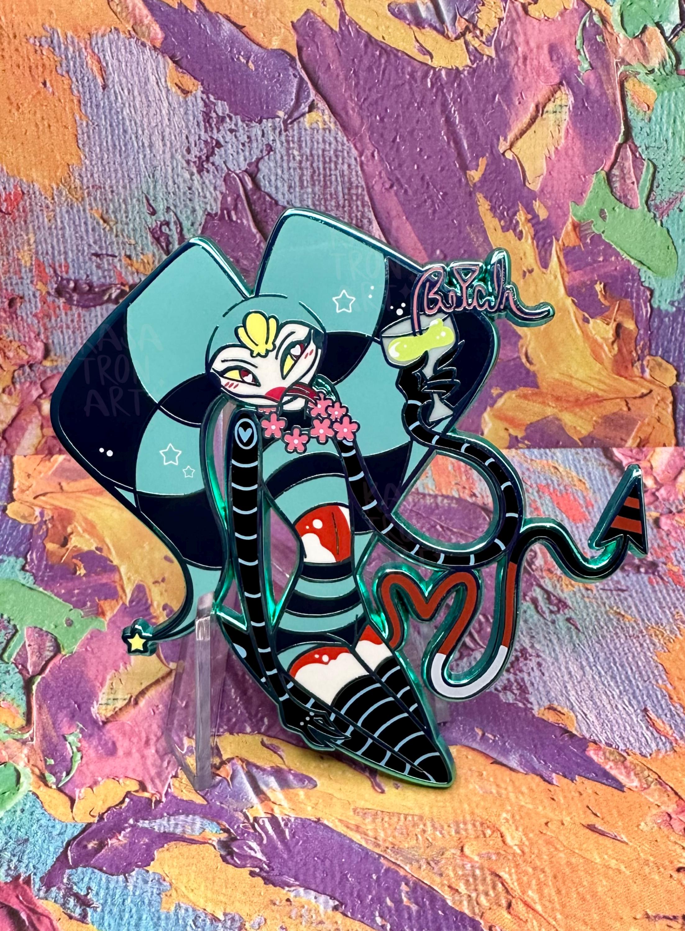 Helluva Boss Summer Fizzy Pop Pin || Fizzarolli, Fizzy