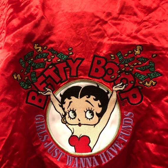 Vintage 90's Booptique at MGM Grand Satin Zip-up Bomber