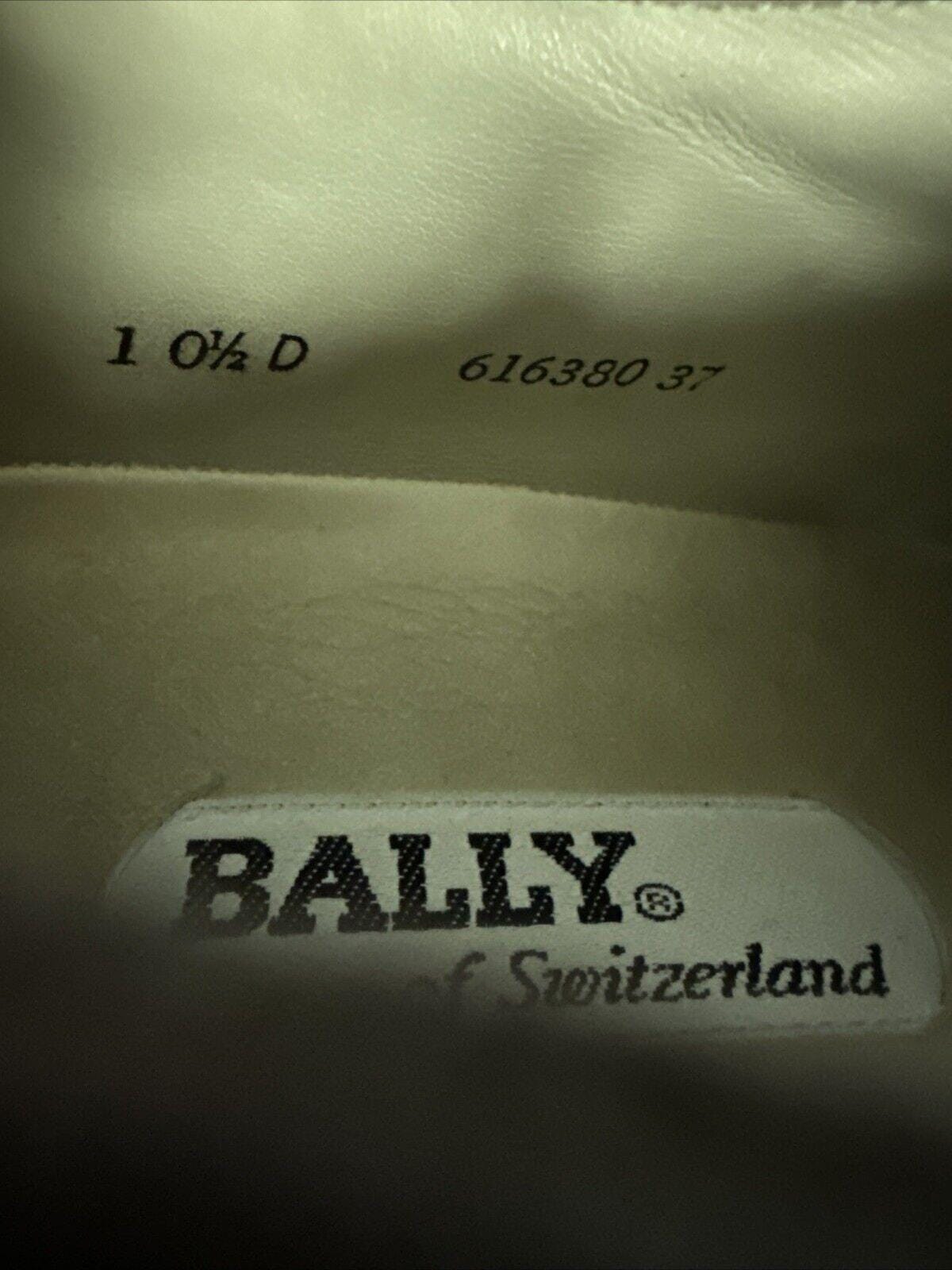 Vintage BALLY Prestige Brown Leather Oxford PARAWET Shoes SUISSE Made Size 10.5‎ Vintage BALLY of SWITZERLAND Dark Brown Slip on Parawet  main image 4