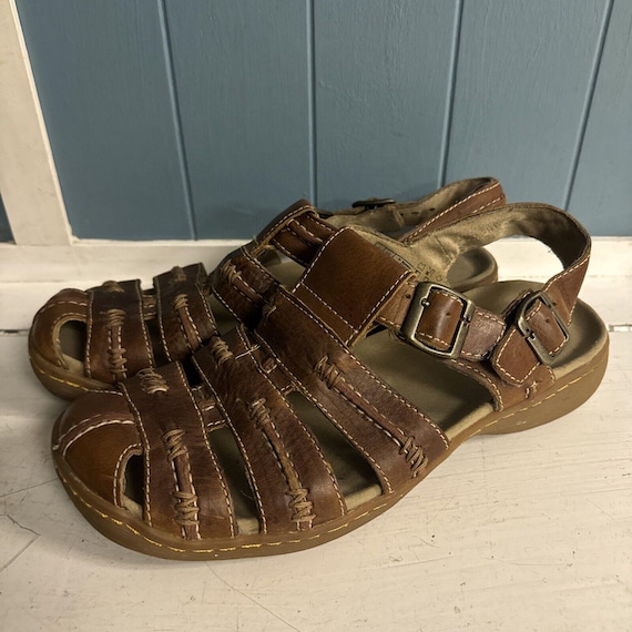 Vintage Y2K Dr. Martens Sandals Fisherman Strap Brown  display picture 1