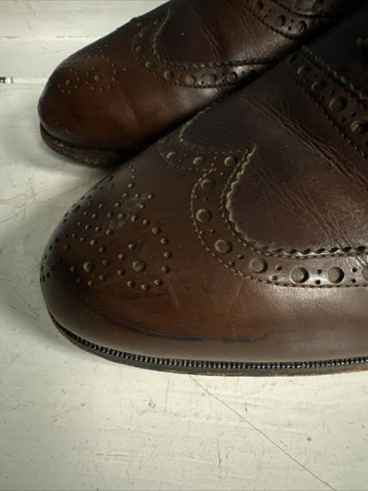 Vintage BALLY Prestige Brown Leather Oxford PARAWET Shoes  display picture 2