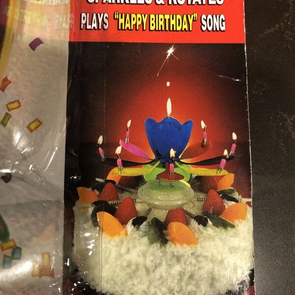 Musical Birthday Candle Etsy