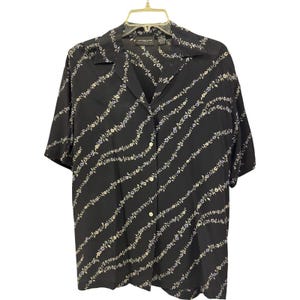 Liz Claiborne Vintage Silk Floral Blouse Size 4 Short Sleeve